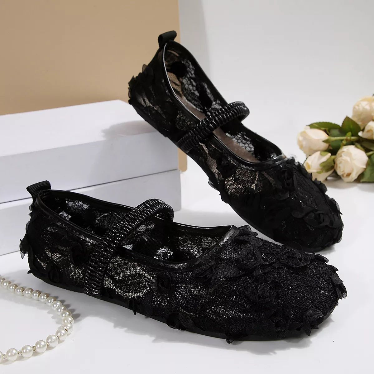 Round Toe Flats Slip - Ons - Loving It Shop