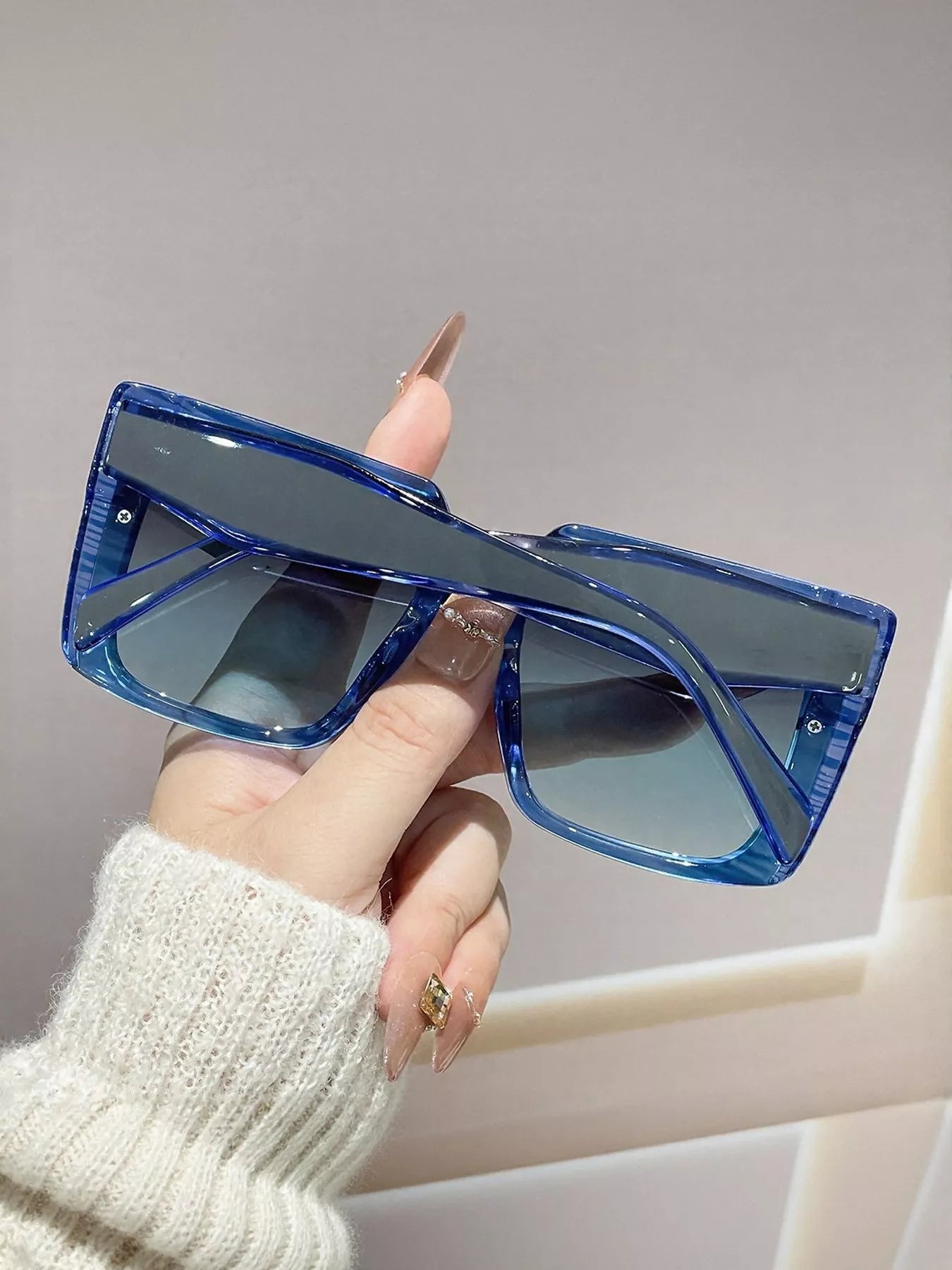 Oversized Gradient Square Sunglasses - Loving It Shop