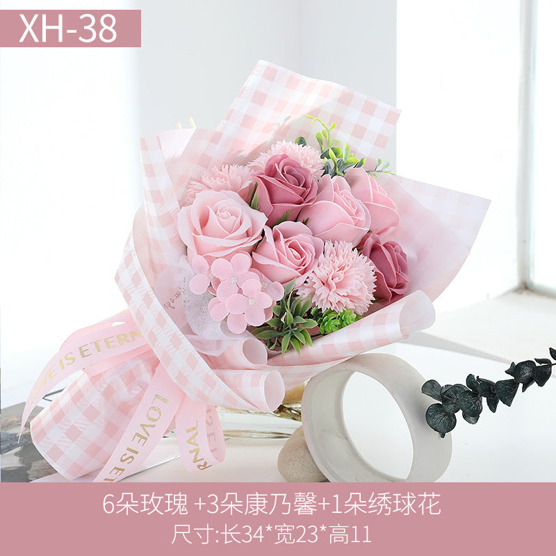 Eternal Rose Soap Flower Gift for Mother&