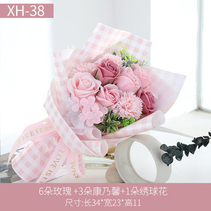 Eternal Rose Soap Flower Gift for Mother&