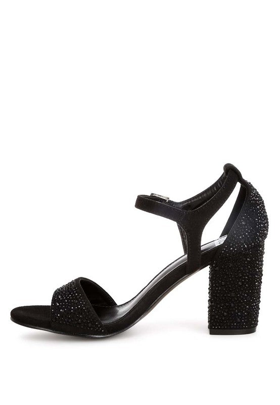 Navoli Rhinestones Embellished Sandals - Loving It Shop