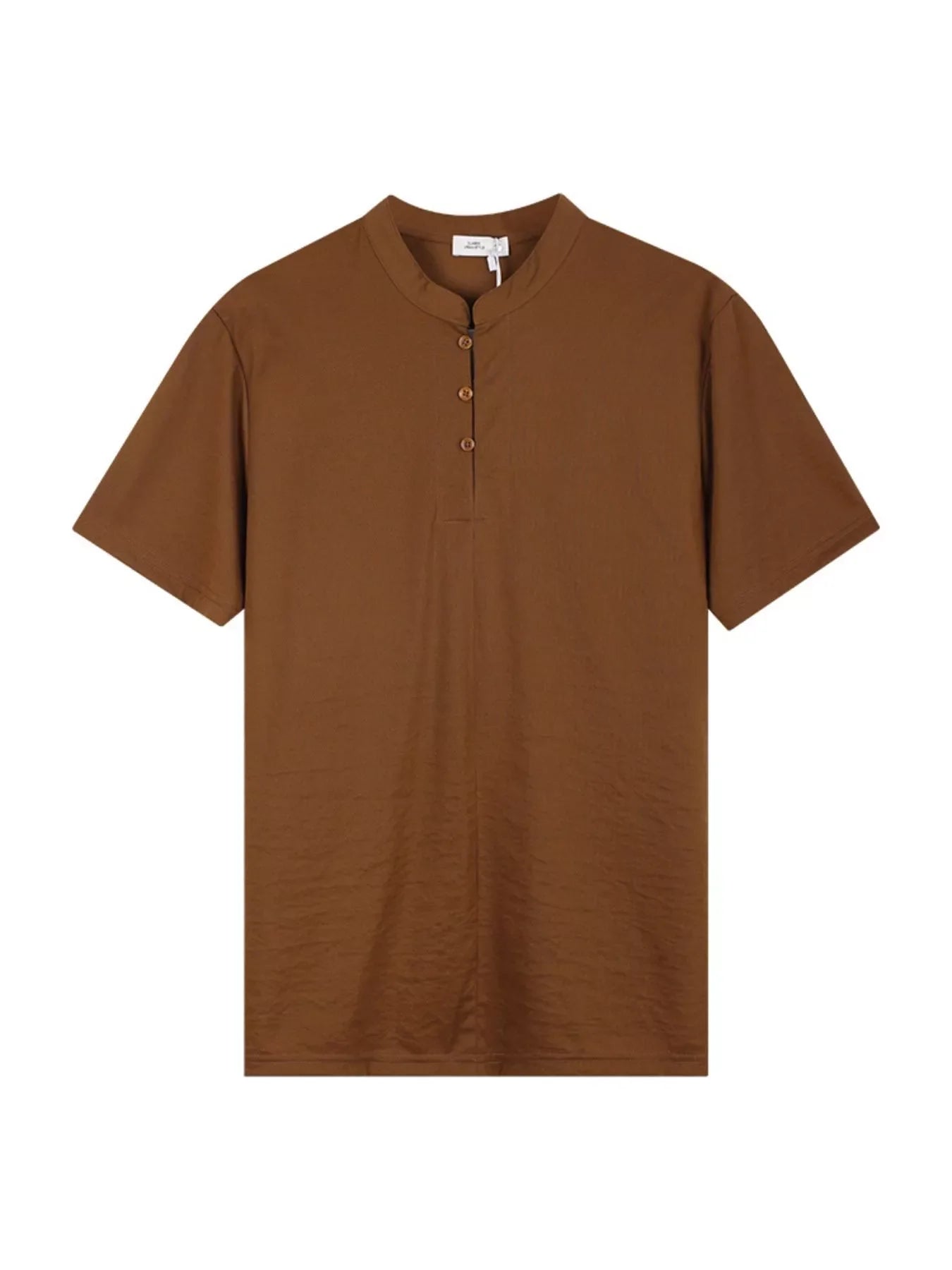Men's Plus Size Button Detail Short Sleeve Top - Loving It Shop