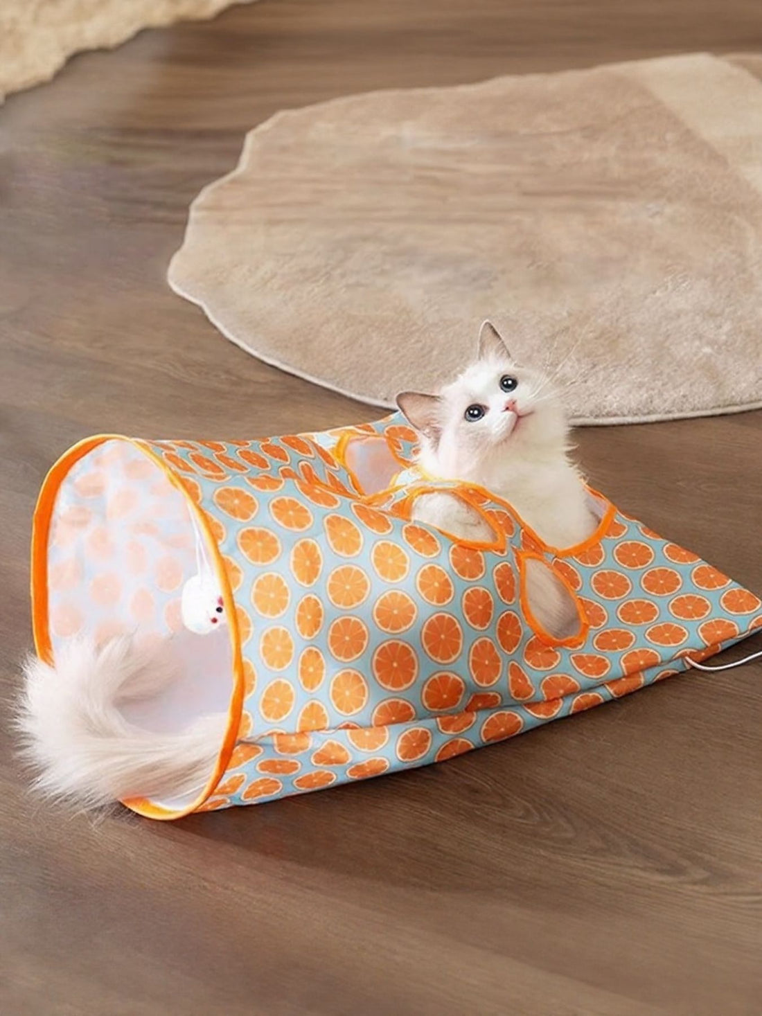 Collapsible Printed Cat Tunnel Toy - Loving It Shop
