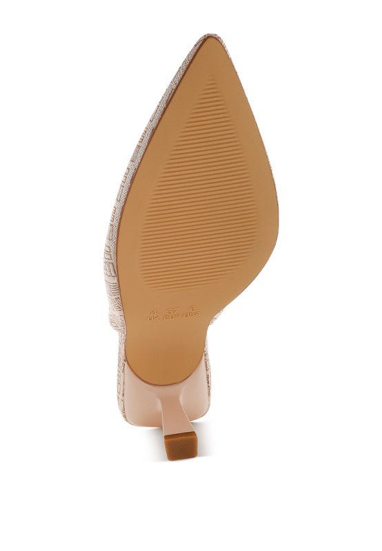 Faina Pointed Toe Kitten Heel Pumps - Loving It Shop
