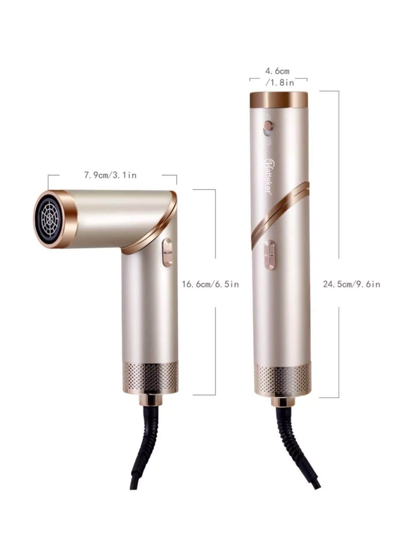 Multifunctional Hot Air Dual - Use Curling Iron Folding Hair Dryer - Loving It Shop