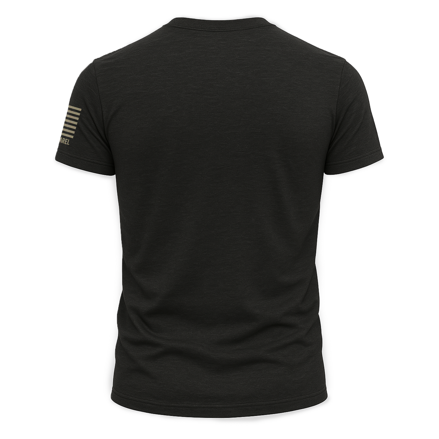 Back view of the Bourbon &amp; Backstraps Tee in black showcasing its comfortable design and stylish details.