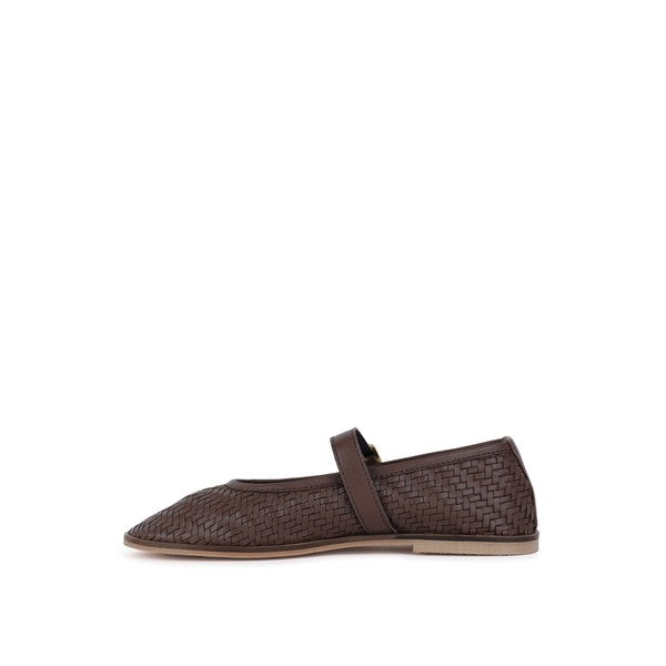 Nazuka Handcrafted Real Leather Ballerinas