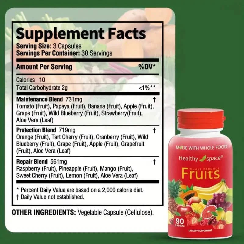 2-Pack: Balance Of Nature Fruit &amp; Vegetables Food Supplement