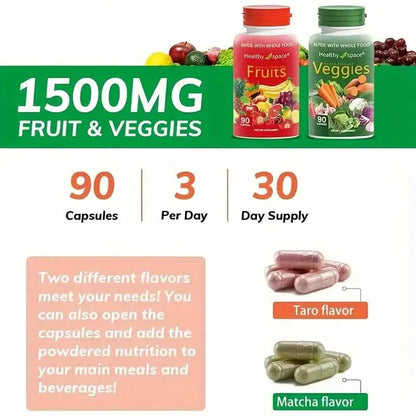 2-Pack: Balance Of Nature Fruit &amp; Vegetables Food Supplement