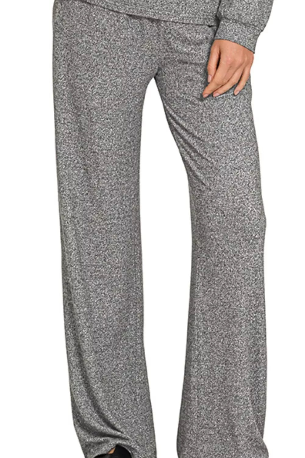 Soft Melange Long Sleeve Tee &amp; Pants Set