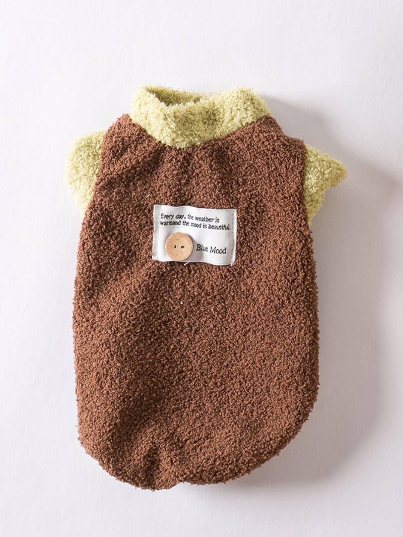 Fleece Pet Sweater with Button Decor - Loving It Shop