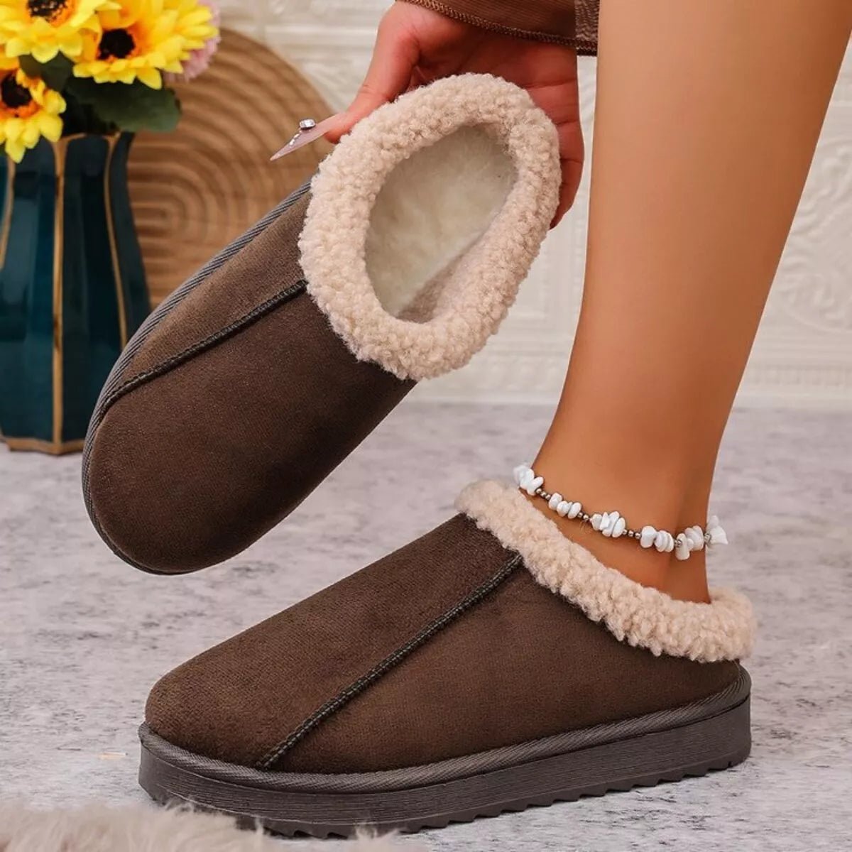 Cozy Plush Lined Clog Slippers - Loving It Shop