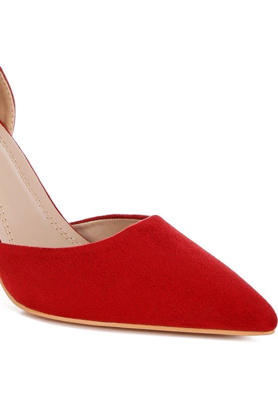 Dolona Microfiber Stiletto Heel Sandals - Loving It Shop