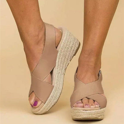 European And American Large Size Wedge Heel Women&