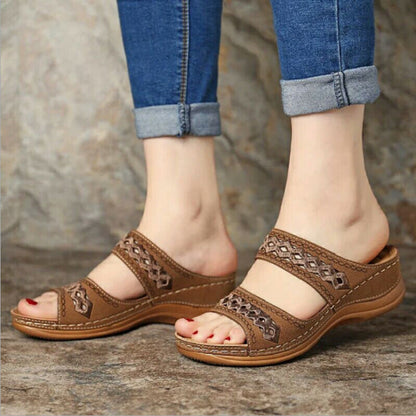 Thick Sole Retro Sewing Ethnic Style Casual Women&