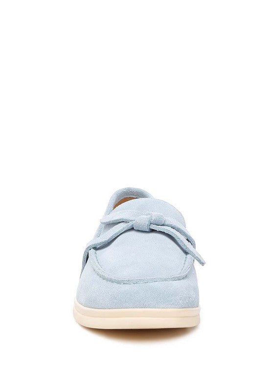 Nautica Genuine Suede Knot Detailed Loafers - Loving It Shop