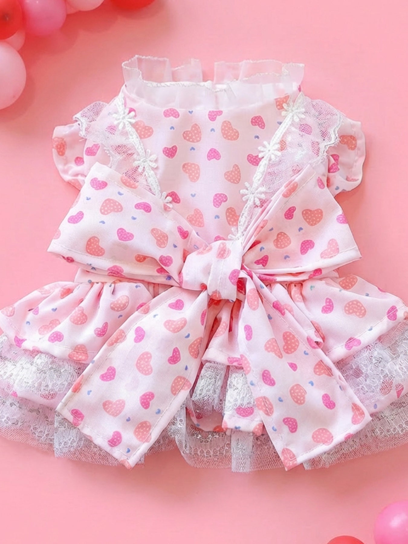 Bow Printed Pet Dress - Loving It Shop