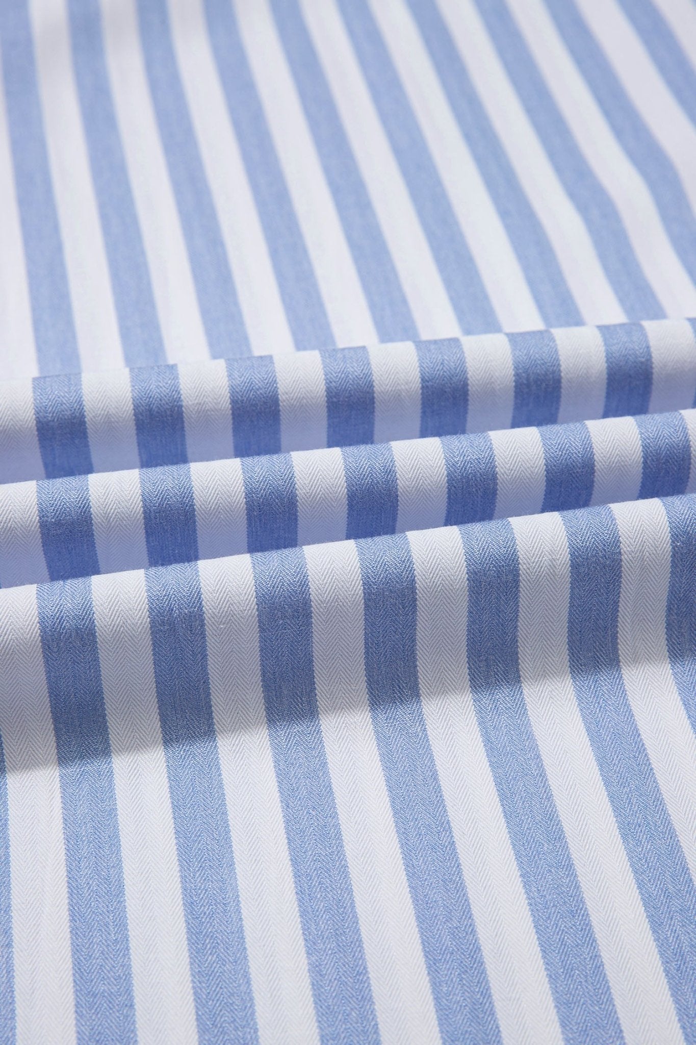 Sky Blue Stripe Shirred High Waist Loose Summer Pants - Loving It Shop