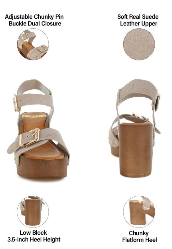 Lhasa Real Suede Leather Clog Sandals - Loving It Shop