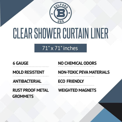 Bolford Shower Curtain &amp; Rod Set