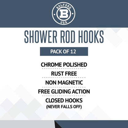 Bolford Shower Curtain &amp; Rod Set