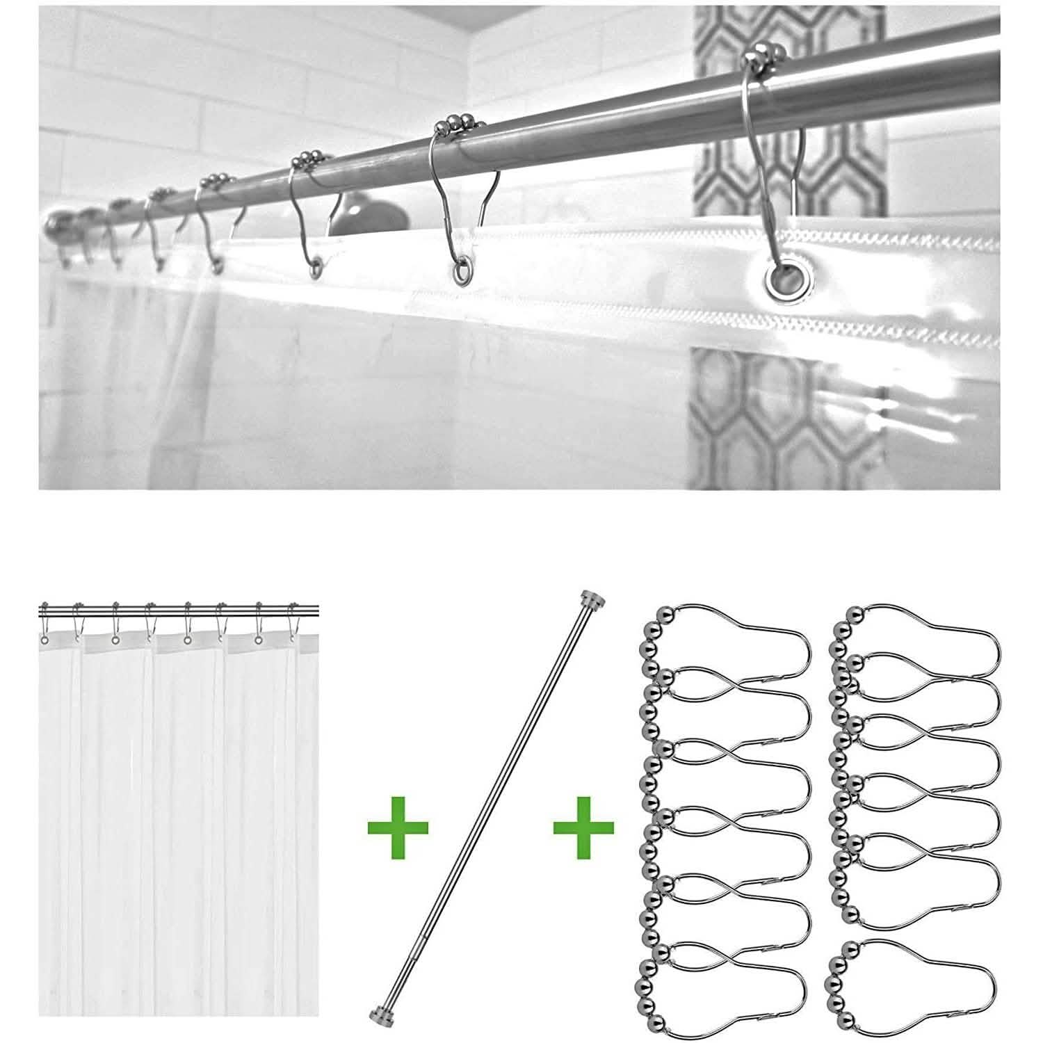 Bolford Shower Curtain &amp; Rod Set