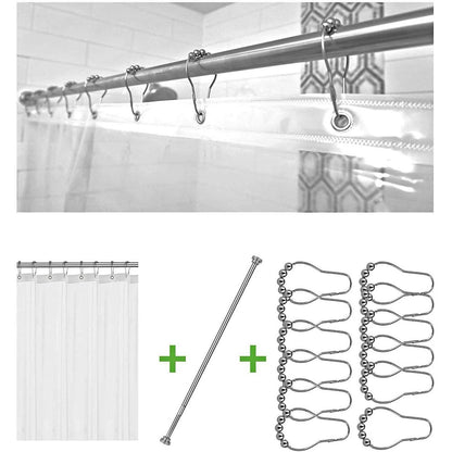 Bolford Shower Curtain &amp; Rod Set