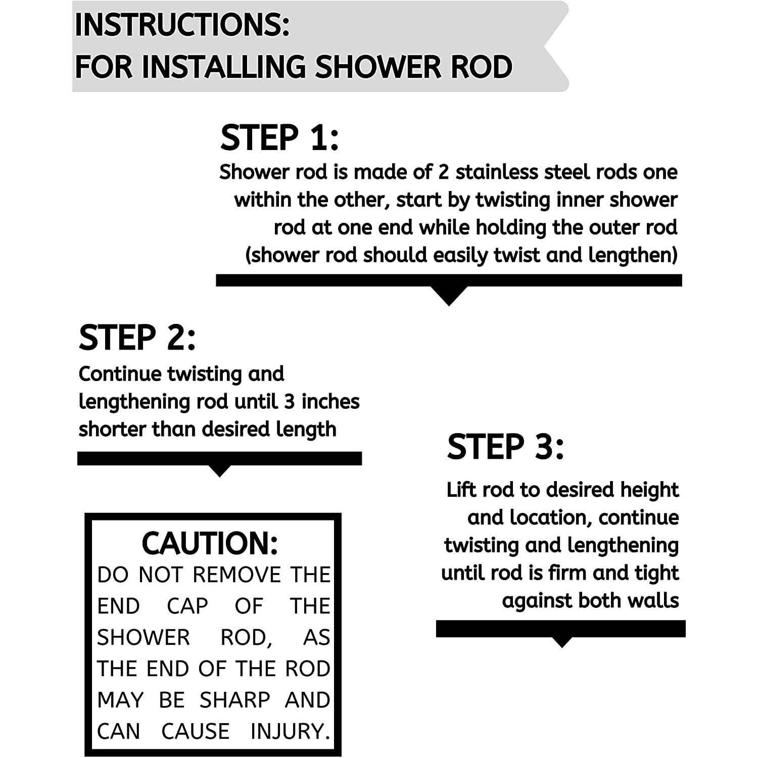 Bolford Shower Curtain &amp; Rod Set