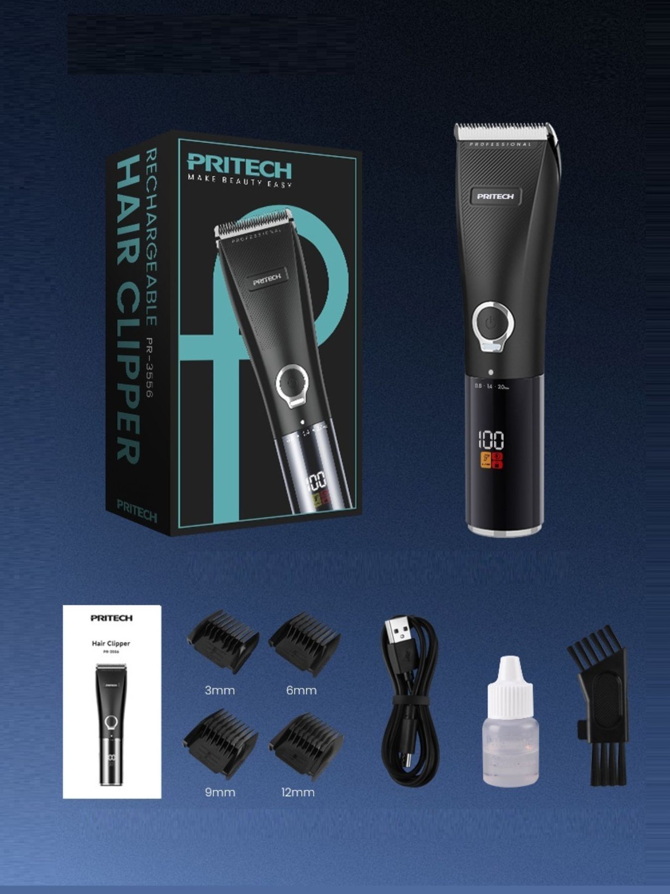 Rechargeable Hair Clipper - Loving It Shop