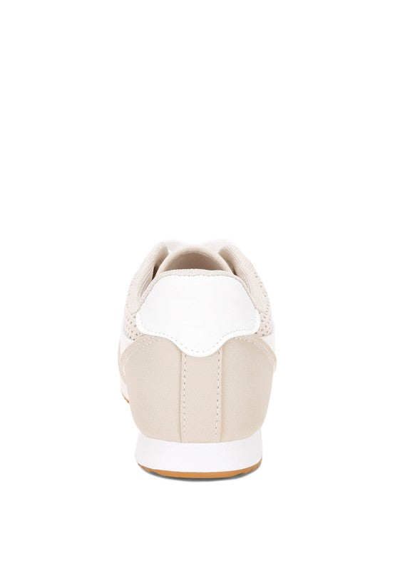 Tibala Padded Collar Lace-Up Sneakers