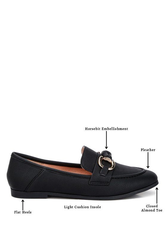 Asher Horsebit Embellished Loafers - Loving It Shop
