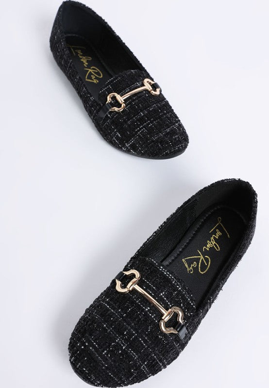 Drairi Horsebit Detail Tweed Loafers