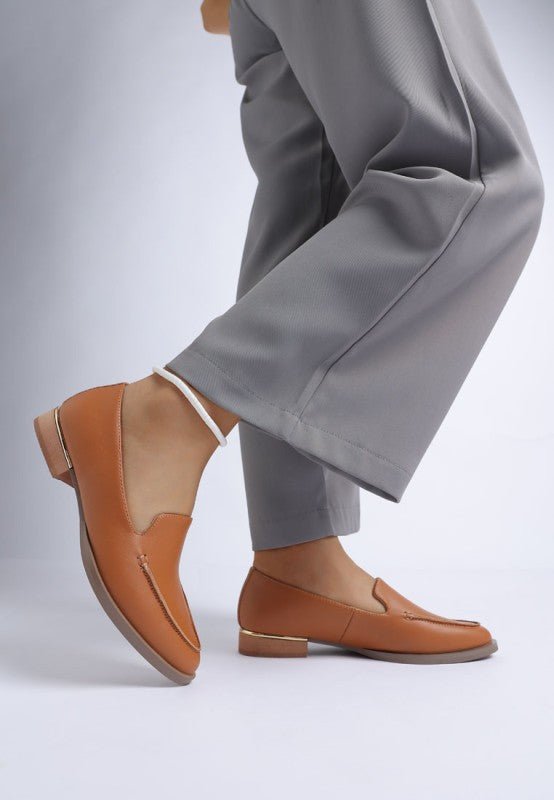 Anna Suede Leather Loafers - Loving It Shop