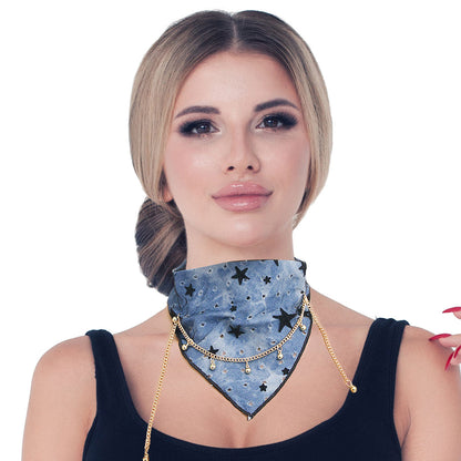 Choker Necklace Blue Stylish Fashion Accessory