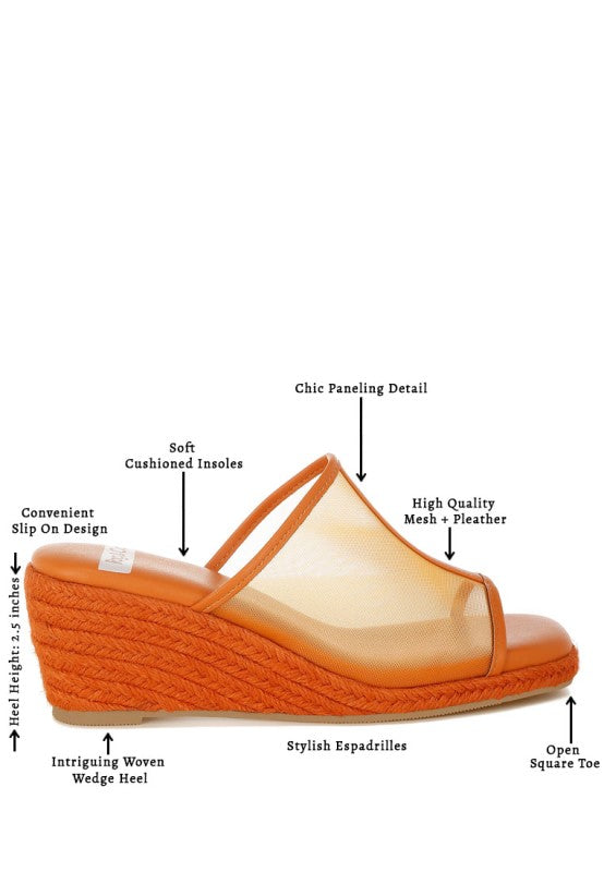 Seraphine Breathable Mesh Slip-On Wedges