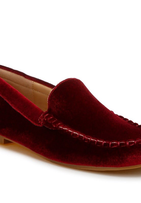 Robua Velvet Flat Loafers - Loving It Shop