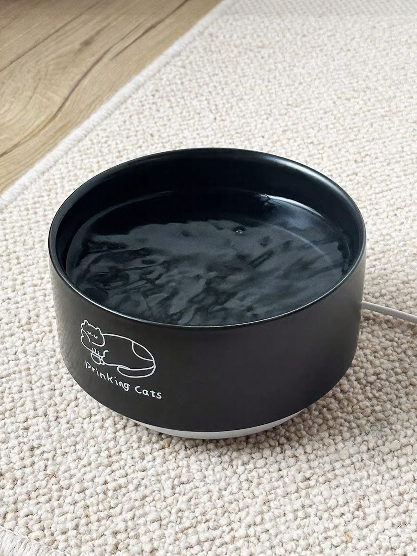 Drinking Cats Pattern Ceramic Pet Bowl - Loving It Shop