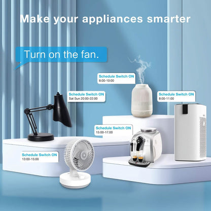 2-Pack: WiFi Smart Plug – 15A, Timer &amp; App Control, Works with Alexa &amp; Google Home