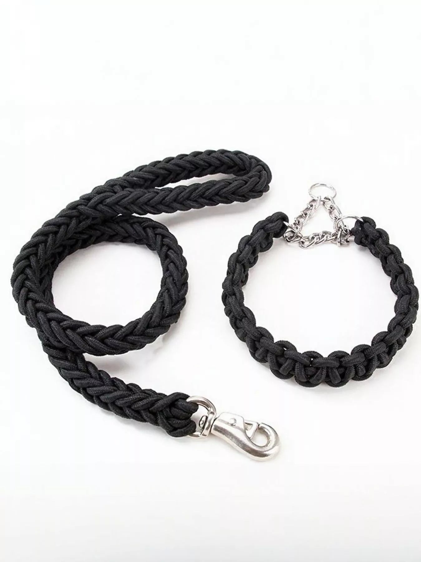 2 Piece Braided Rope Pet Leash with Metal Clasp - Loving It Shop
