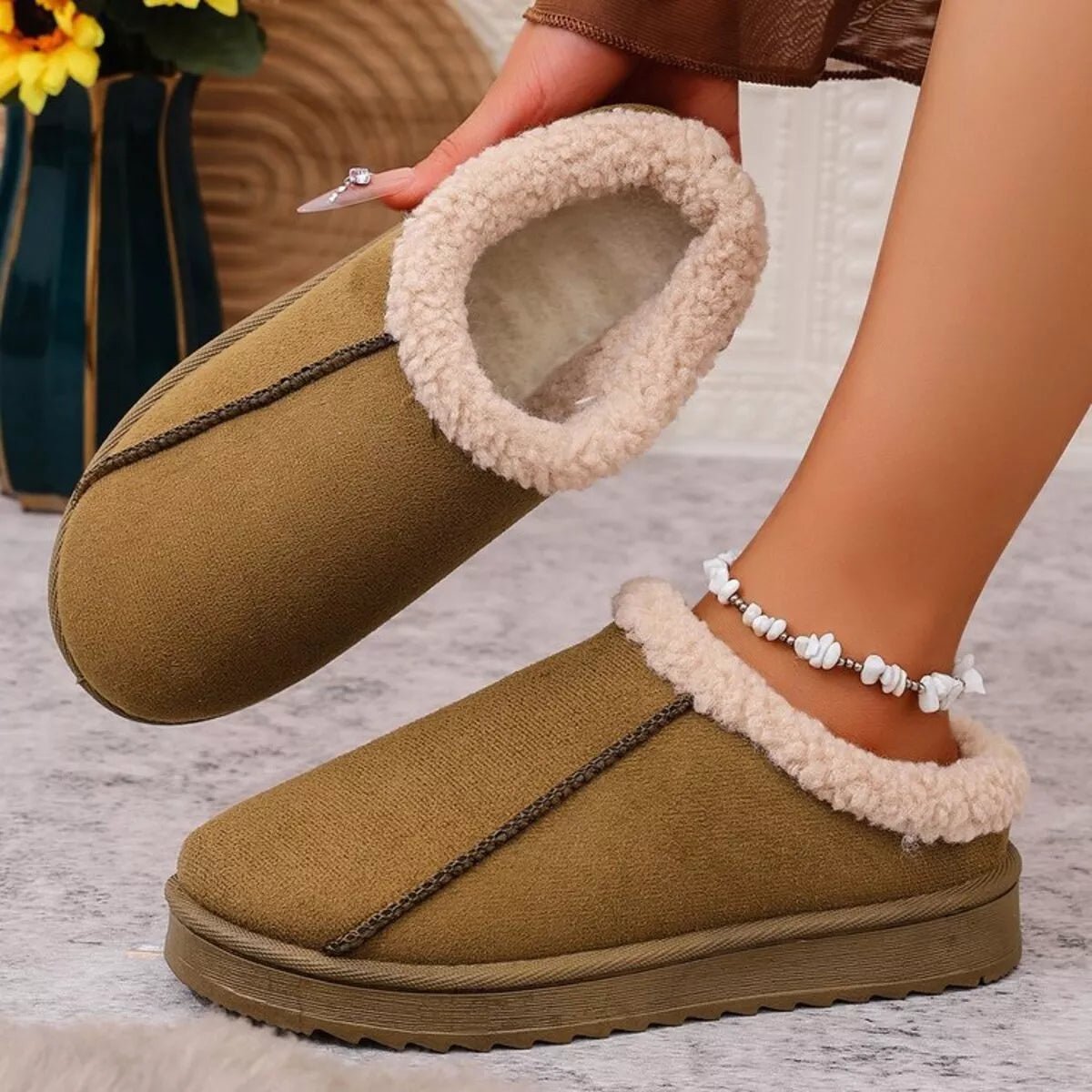 Cozy Plush Lined Clog Slippers - Loving It Shop