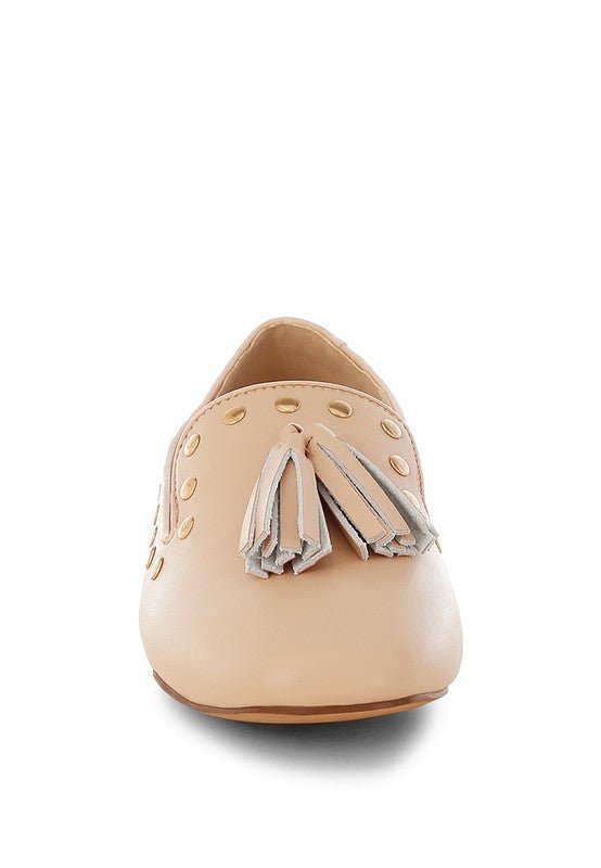 Philoha Studs & Tassels Detail Flat Loafers - Loving It Shop