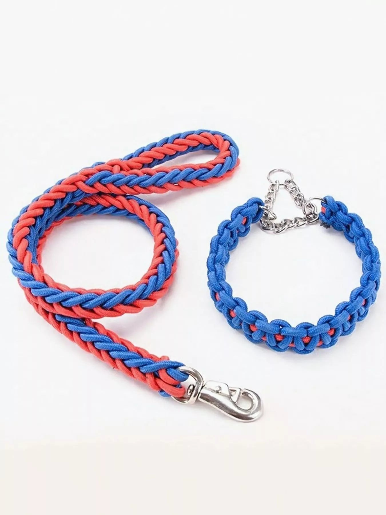 2 Piece Braided Rope Pet Leash with Metal Clasp - Loving It Shop