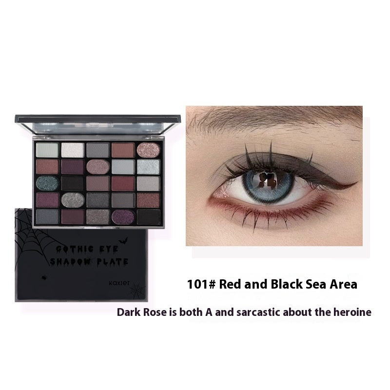 Cahill Dark Goth Eye Shadow Plate Multi-purpose Shimmer Matte Per Plate