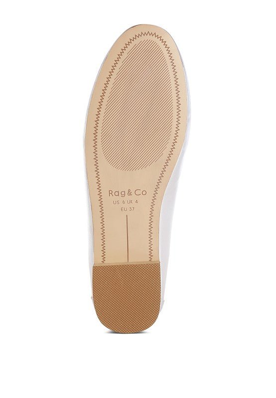 Estafa Horsebit & Studs Metallic Pleather Loafers - Loving It Shop