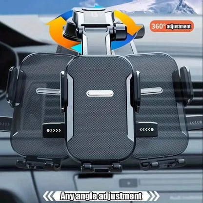 Adjustable Car Phone Holder – Suction Cup Dashboard Mount, Anti-Slip Grip, iPhone &amp; Android