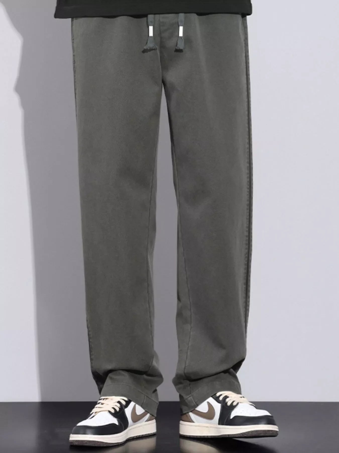 Men's Plus Size Casual Loose Fit Stripes Pants