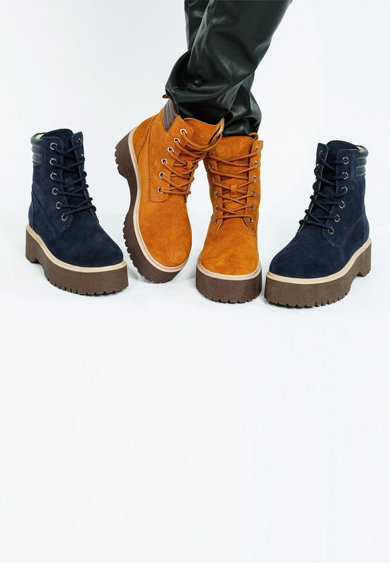 Parula High Ankle Suede Boots