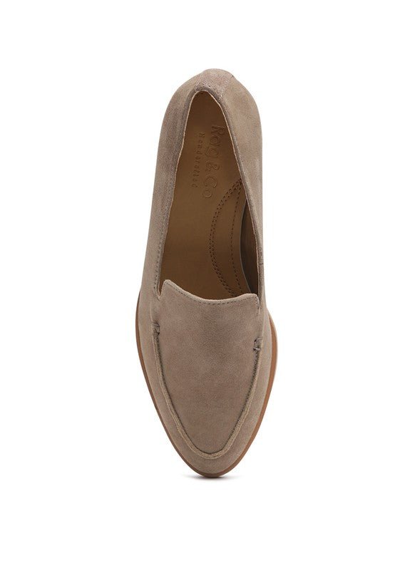 Anna Suede Leather Loafers - Loving It Shop