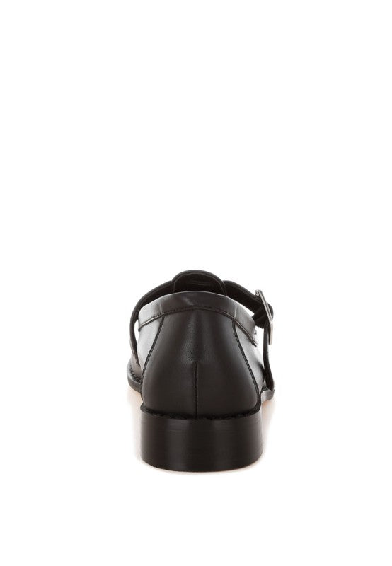 Tesoro Low Heel Mary Jane Loafers