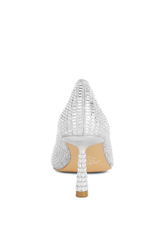 Benjamins Rhinestones Embellished Pumps - Loving It Shop